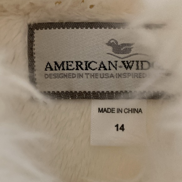 Girls American Widgeon Fur Coat size 14 - Picture 3 of 4